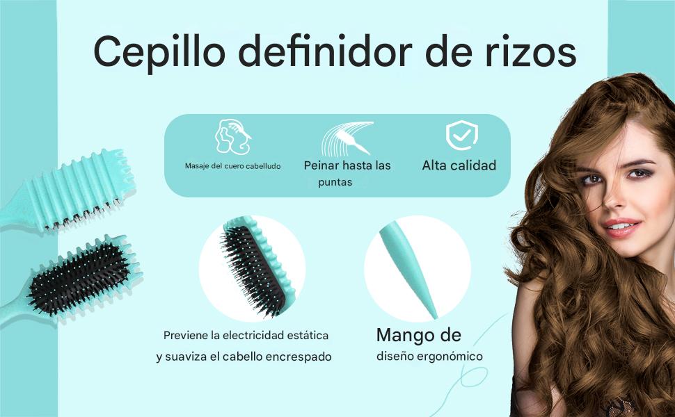Cepillo para rizos - Cepillado suave y rizos perfectos en cada peinada - 🔥OFERTA UNICA POR HOY 2X1