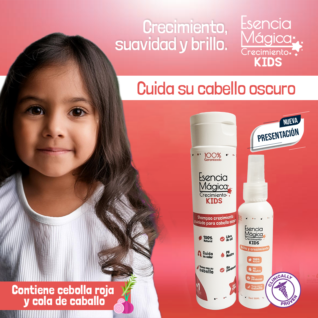 Esencia Mágica Kit Shampoo & Brillo Natural - Cabello fuerte y brillante, con ingredientes 100% naturales 🎁PROMO SOLO POR 50% DCTO