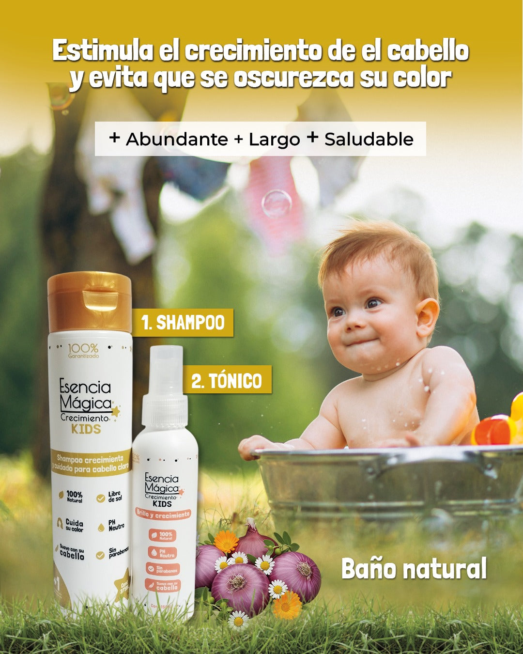KIT Gold Esencia aclaradora - Cabello más claro y brillante 🎁DCTO SOLO POR HOY 28% OFF
