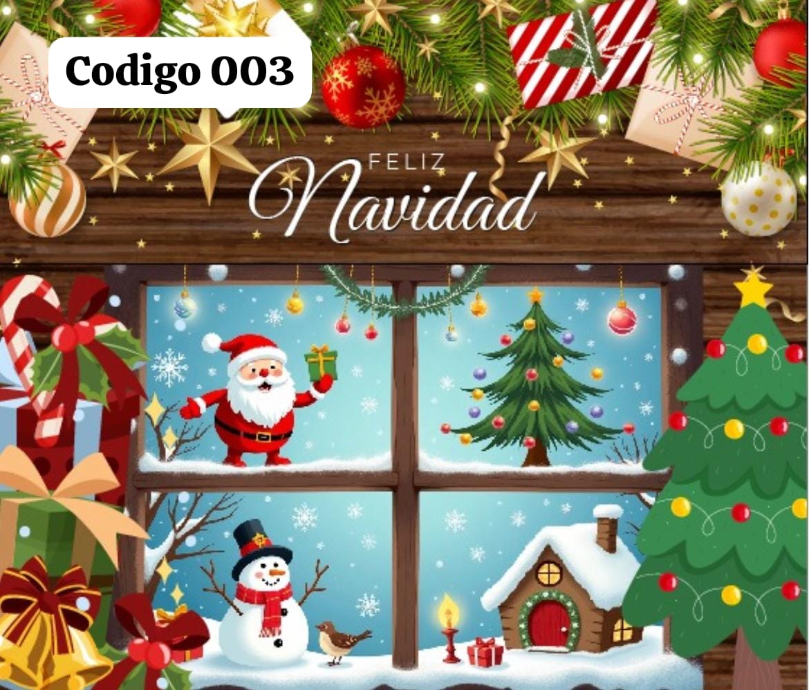 Telón navideño decorativo  2.50 m de alto x 3 m de ancho  - Ambientación mágica para tus fotos navideñas 🎁RECIBE OBSEQUIO + ENVIO GRATIS