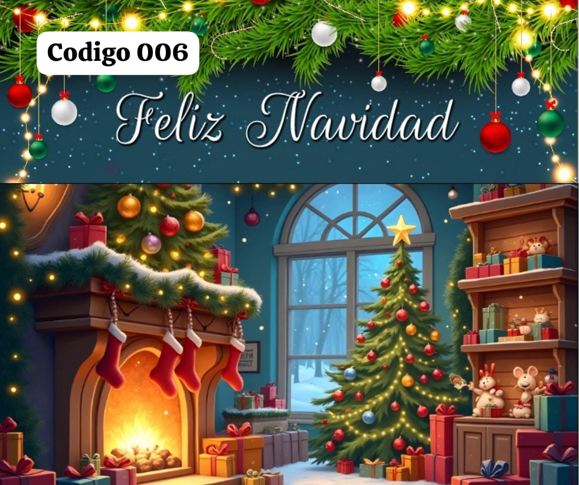 Telón navideño decorativo  2.50 m de alto x 3 m de ancho  - Ambientación mágica para tus fotos navideñas 🎁RECIBE OBSEQUIO + ENVIO GRATIS