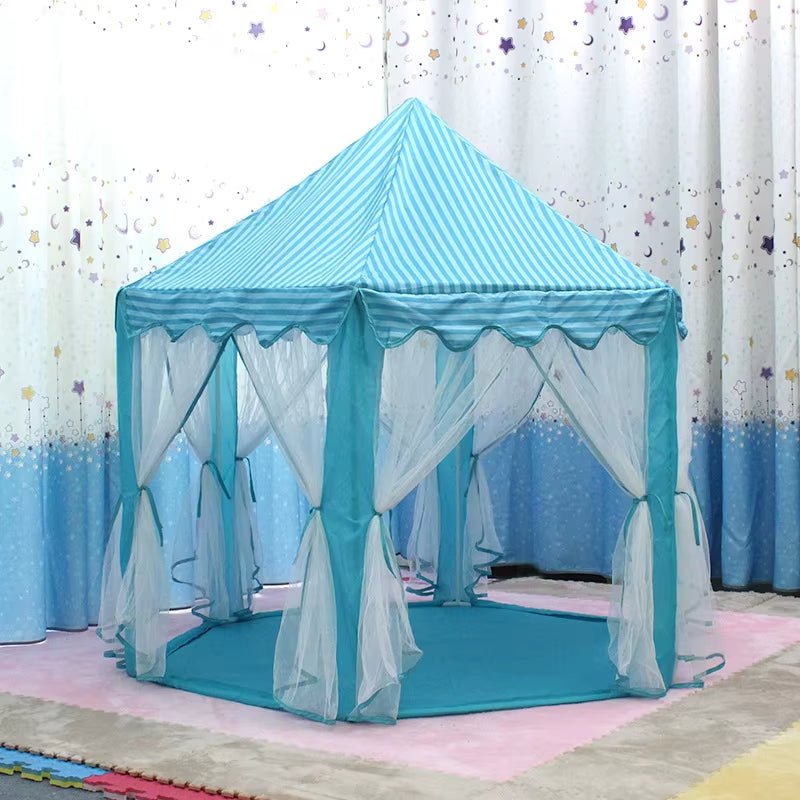 Carpa Castillo Infantil 135 cm de alto x 140 cm de ancho con varillas reforzadas y bolsa de transporte (no incluye luces) 🎄OFERTA DE TEMPRADA 50%DCTO