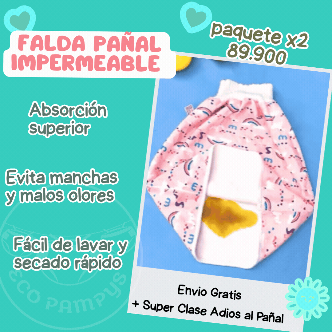 Pack X2  Faldas Unisex impermeables para niños de 0 a 6 años   🎁 OFERTA ESPECIAL  + BONOS GRATIS