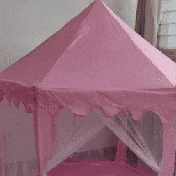 Carpa Castillo Infantil 135 cm de alto x 140 cm de ancho con varillas reforzadas y bolsa de transporte (no incluye luces) 🎄OFERTA DE TEMPRADA 50%DCTO